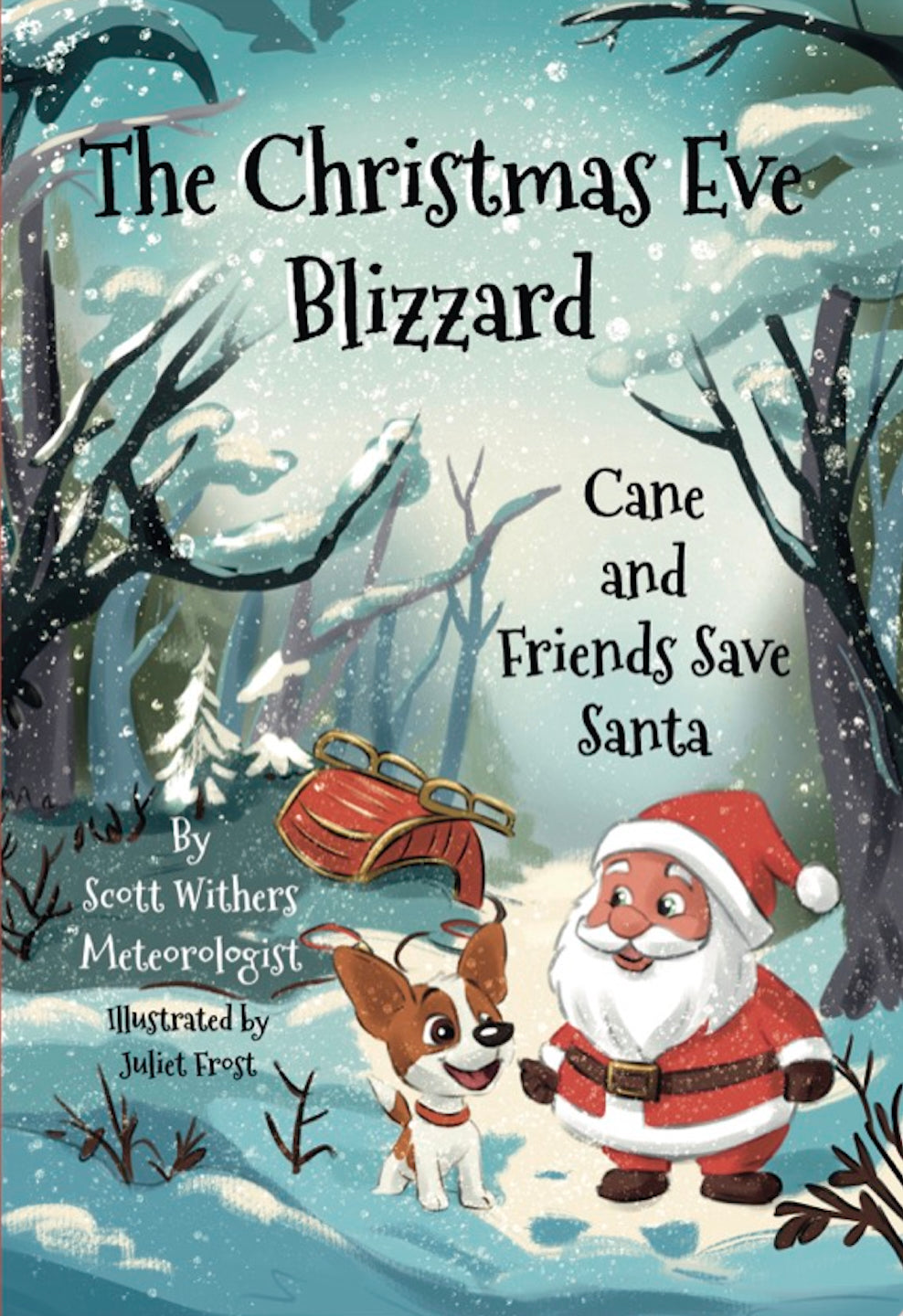 Cane Plush Doll & "The Christmas Eve Blizzard" Hardcover Bundle