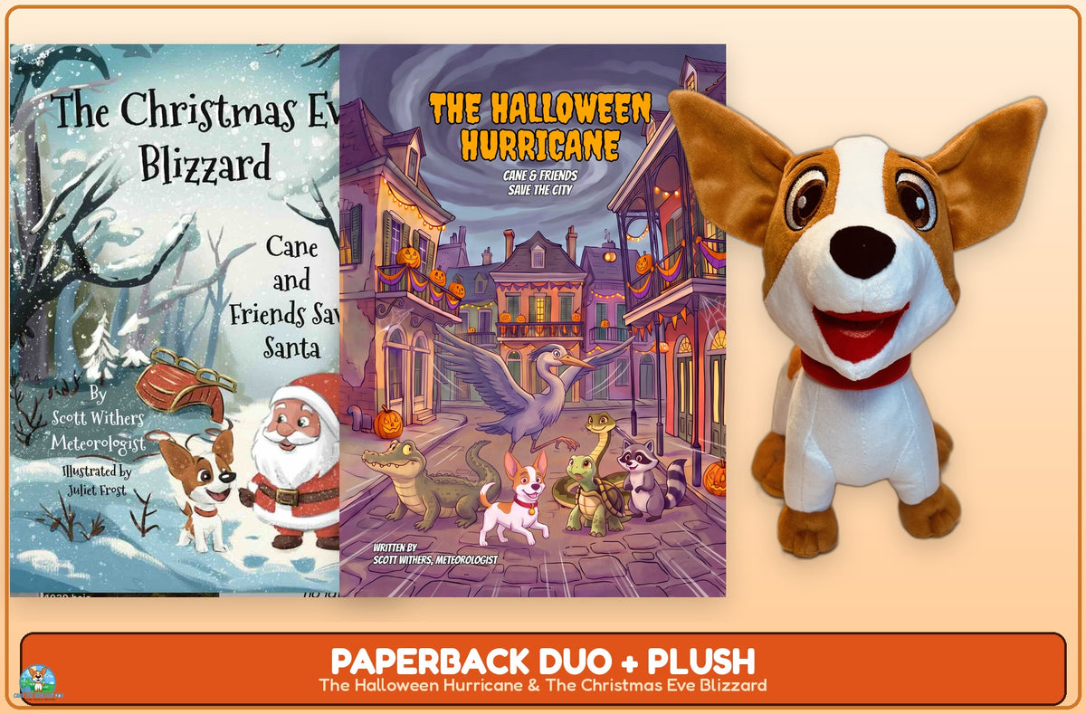 The Halloween Hurricane & Christmas Eve Blizzard Paperback Bundle + Reading Buddy